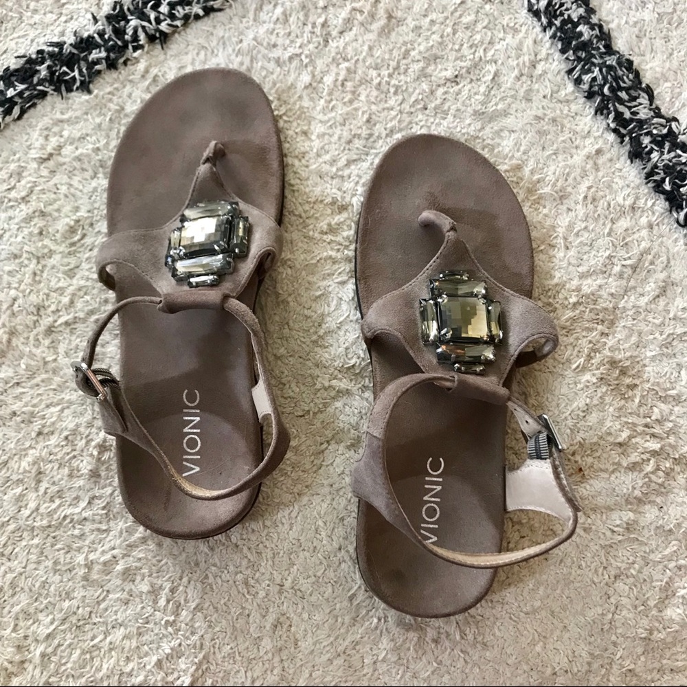 Dressy suede sandals